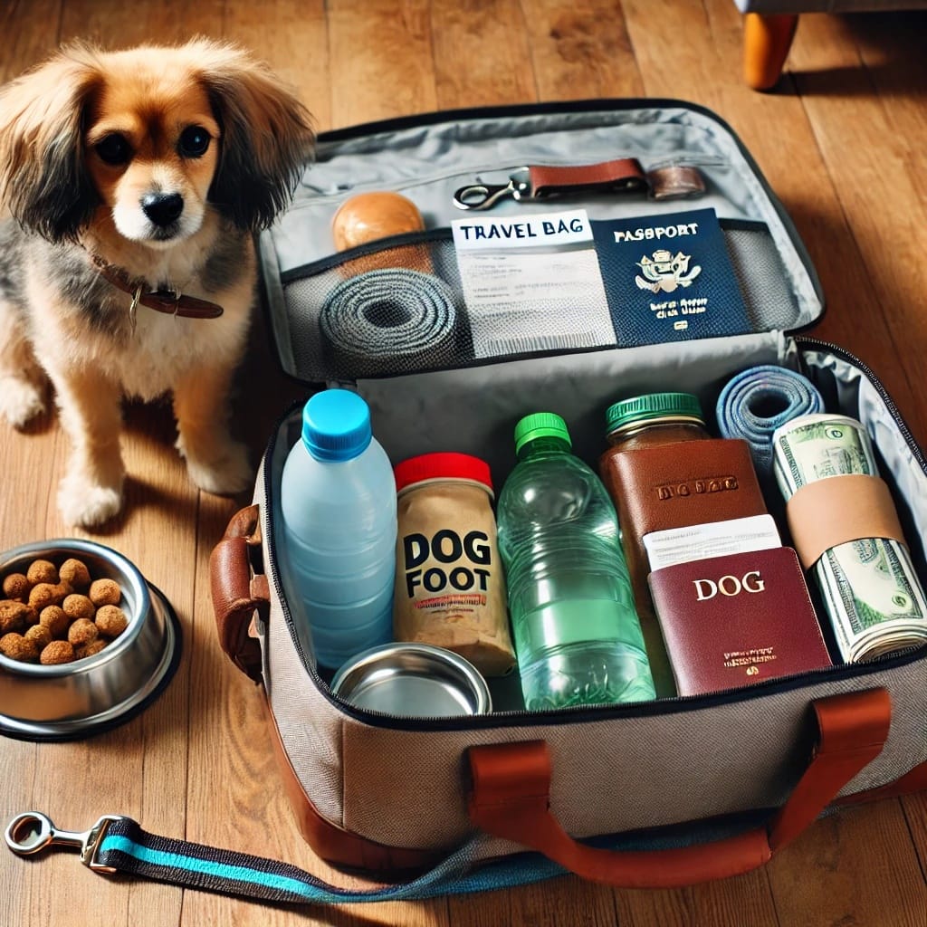 A_dog’s_travel_bag_neatly_packed_with_essentials,_